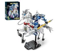 Three Kingdoms Zhao Yun mecha with mount warhorse Model Building Kit, Transforming Robot Model Building Kits, Cool Creative Robots Toys Gift for Chritsmas Birthday, Gift for Teens - 1267 PCS