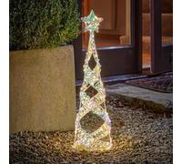 Three Kings 60cm Opalight Starbelisk Cone Christmas Tree with Star (2506025)
