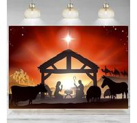Three Kings Backdrop Christmas Nativity Birth Holy Night Castle Background Xmas Church Epiphany Party Banner 350x230cm