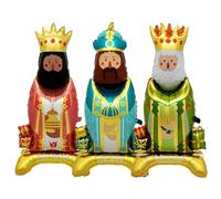 Three Kings Balloons,In Shape Standing King,Three Wise Men Balloons,Large B-alloo Foil B-alloons,3 Kings Men Wise Day