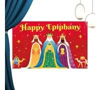 Three Kings Day Backdrop,6x5ft Festive Decoration | Decorative Festive Background,for Party Hosts Photographers Church Christmas Family Gatherings Office Home Store School Events