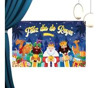 Three Kings Day Door Banner 6x5ft Festive Decoration