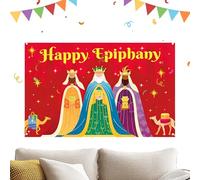 Three Kings Day Photo Backdrops,6x5ft Festive Decoration - Festive Wall Backdrop,for Photographers Content Creators School Events Church Christmas Family Gatherings Office Home Bedroom