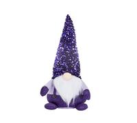Three Kings Gonk Christmas Decoration, Jumbo Lilac Sequin, Indoor Home Decor, 50cm Height, Purple Plush Figurine with White Beard, Holiday Collection