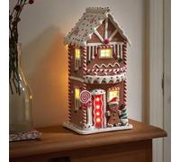 Three Kings Large LED Light Up Christmas Glitter Gingerbread Candy Home House 29cm Tall Table Top Decoration