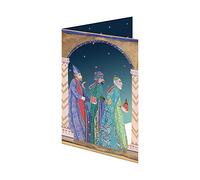 Three Kings Laser Cut Christmas Card 5 pack 170 x 120 mm Roger la Borde in Kraft Box