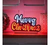 Three Kings Merry Christmas Magical Infinity Looking Glass Light 40cm Festive Mirror