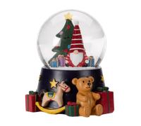 Three Kings Musical LED Snow Globe Santa Claus - 10cm