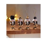 Three Kings Nutcracker Pendant - Black & Gold - 13cm