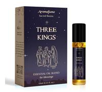 Three Kings Resin Essential Oil Roll-On | 1 x 10ml / 0.33 fl oz by Aromafume| Ideal for Spirituality & Rituals | Made with Pure Boswellia, Serrta & Benzoin extracts | Non-Alcoholic, Non-Toxic & Vegan