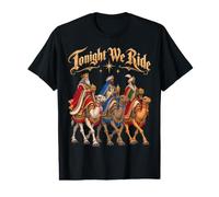 Three Kings Tonight We Ride 3 Wisemen Nativity Christmas Value Graphic T-Shirt