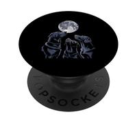 Three Labrador Howling at the Moon Canine Dog Lovers PopSockets Adhesive PopGrip
