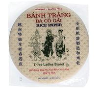 Three Ladies Spring Roll Rice Paper Wrappers (Round 22cm 3pks)