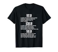 Three Laws of Robotics Nerd Geek Sci-Fi AI T-Shirt