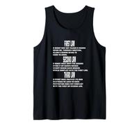 Three Laws of Robotics Nerd Geek Sci-Fi AI Tank Top