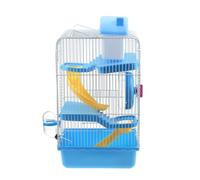 Three Layer Hamster Cage Villa House with Pp and Iron Wire