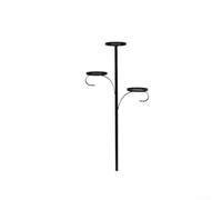 Three Layer Metal Christmas Tree Top Stand with Classic Candelabra Style for Stable Outdoor and Indoor Holiday Decoration (60cm)