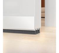 Three-Layer Self-Adhesive Door Seal Strip, Windproof & Soundproof Weatherstrip for Home Doors, PVC Bristle Brush Draft Stopper, 90cm, Easy Install, for Entrance and Interior Doors