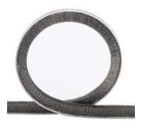 Three-layer Self-adhesive Door Seal Strip With Soft Bristle Brush For Soundproofing And Windproof Protection, 90cm Length(Brown-L)