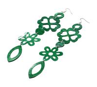 Three Leaves Pendant Earrings Adornment Modern Design Dangle Ear Accessory Ideal Gifts for Women and Girls Fashion Earrings