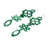Three Leaves Pendant Earrings Adornment Modern Design Dangle Ear Accessory Ideal Gifts for Women and Girls Trendy Earrings