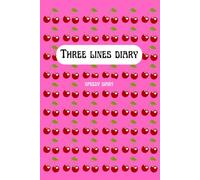 Three lines diary: speedy diary, minimalist journal, undated, 100 pages, four days each page, mindfulness