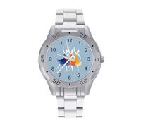 Three Little Girls Dance Men's Watches Stainless Steel Watch Strap Analog Quartz Watch Business Wristwatches