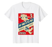 Three Little Pigs And Big Bad Wolf T-Shirt