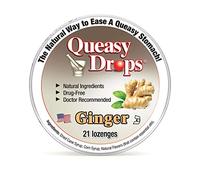 Three Lollies Ginger Queasy Pop Drops - Natural Morning Sickness, Travel Sickness and Chemo Nausea Remedy