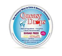 Three Lollies Queasy Drops Sugar Free Assorted for Nausea Relief, 21 Count