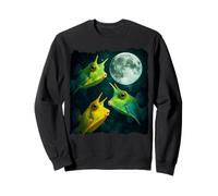 Three Longhorn Cowfish Moon, Weird Strange Cowfish Bloop Sweatshirt