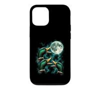 Three Mallard Ducks Calling Beneath Full Moon Case for iPhone 12/12 Pro