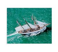 Three-Masted Sailing Ship，Vintage Tin Signs Funny Metel Decorative Signs - Retro Wall Decor Home Wall Signs(15x30cm）6x12 inch-BB78