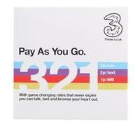 Three Micro PAYG Sim Card (Pay As You Go)