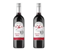 Three Mills 5% ABV British Made Fruity Red Wine | Light and Refreshing Red Wine | 2 x 75cl Bottle
