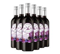 Three Mills 5% ABV Dark Fruits Fruit Fusion British Made Wine | Refreshing Fruity Wine | 6 x 75cl Bottles