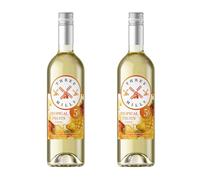 Three Mills | Tropical Fruit Fusion White Wine 5% ABV | 2 x 75cl | Shows ripe pineapple, juicy mango and exotic tropical fruit flavours, with a balanced finish for food pairing or relaxed.