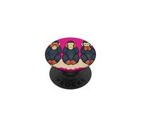 Three Monkeys | Japanese See Hear Speak No Evil Wise Monkey PopSockets Adhesive PopGrip