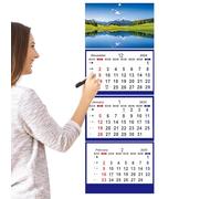 Three Month View Calendar 2026 | Large Monthly Calendar With Vertical 3-Month Display | Jan 2026 To Feb 2027 Planner For Busy Schedules | Easy To Read And Organized Layout For Home And Office Use