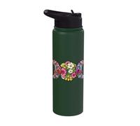 Three Moons Ostara Wicca Wiccan Happy Easter Spring Floral Stainless Steel Insulated Water Bottle