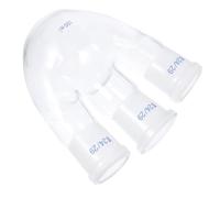 Three Neck Boiling Flask round Bottom 100ml Glass Laboratory Container