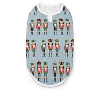 Three Nutcracker Soldiers Dogs Shirts Lightweight T-Shirts Sleeveless Pet Vest Soft Puppy Clothes