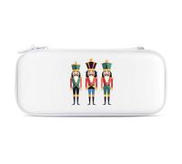 Three Nutcracker Soldiers Storage Bag Compatible with Switch Portable Carrying Case Protector Bags with 15 Games Accessories