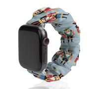 Three Nutcracker Soldiers Watch Band Compatible with IWatch Bands Series 6 5 4 3 2 1 Elastic Replacement Wristband