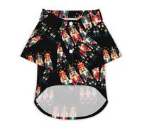 Three Nutcracker Vintage Dog Shirt for Dogs & Cats Breathable Short Sleeve Pet T-Shirt Lightweight Dog Summer Tops S