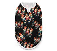 Three Nutcracker Vintage Dog Shirt for Dogs & Cats Soft Breathable Pet Vest T Shirt Lightweight Dog Tank Top L