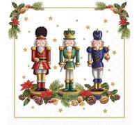 Three Nutcrackers Napkin (Pack of 20)
