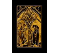 THREE OF PENTACLES - Tarot Card Notebook (Black - Gold Ed.): A5 Ruled Lined Tarot Journal Diary Sketchbook Notebook - Three of Pentacles (Signifies Teamwork and Mastery)