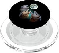 Three Opposum Moon With 3 Possums And Dead Moon Costume PopSockets PopGrip for MagSafe