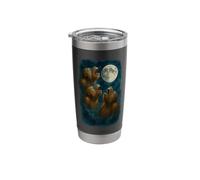 Three Orangutan Howling At The Moon 3 Orangutans Moon Stainless Steel Insulated Tumbler